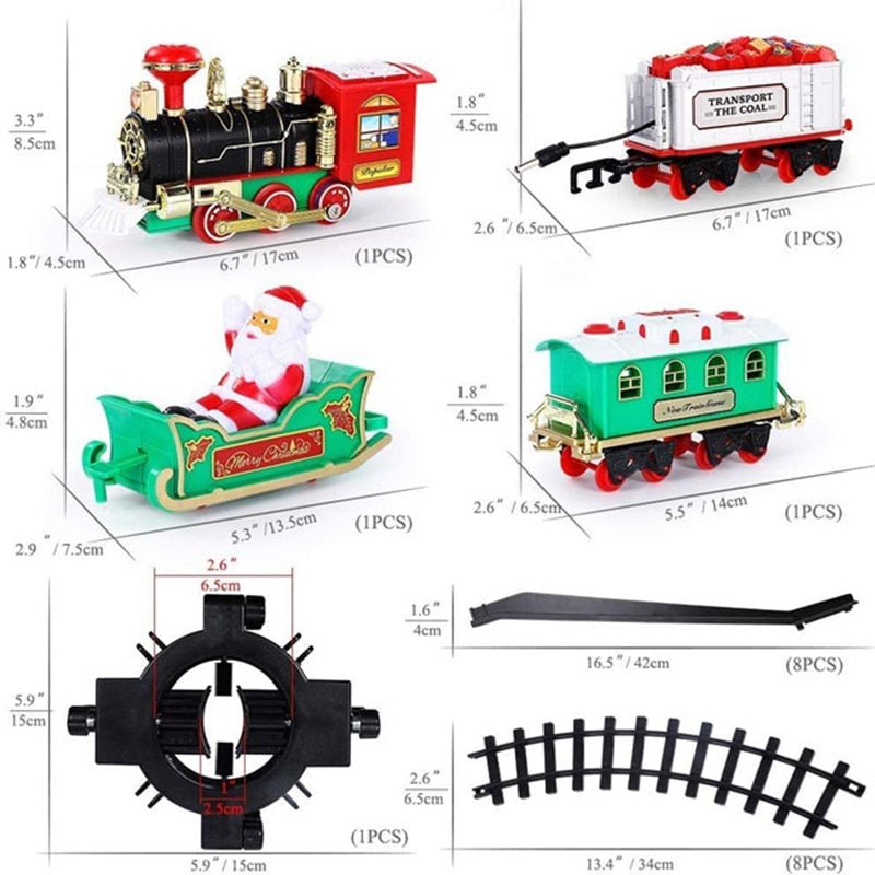 SantaExpress™ – Magischer elektrischer Weihnachtszug für unter den Weihnachtsbaum