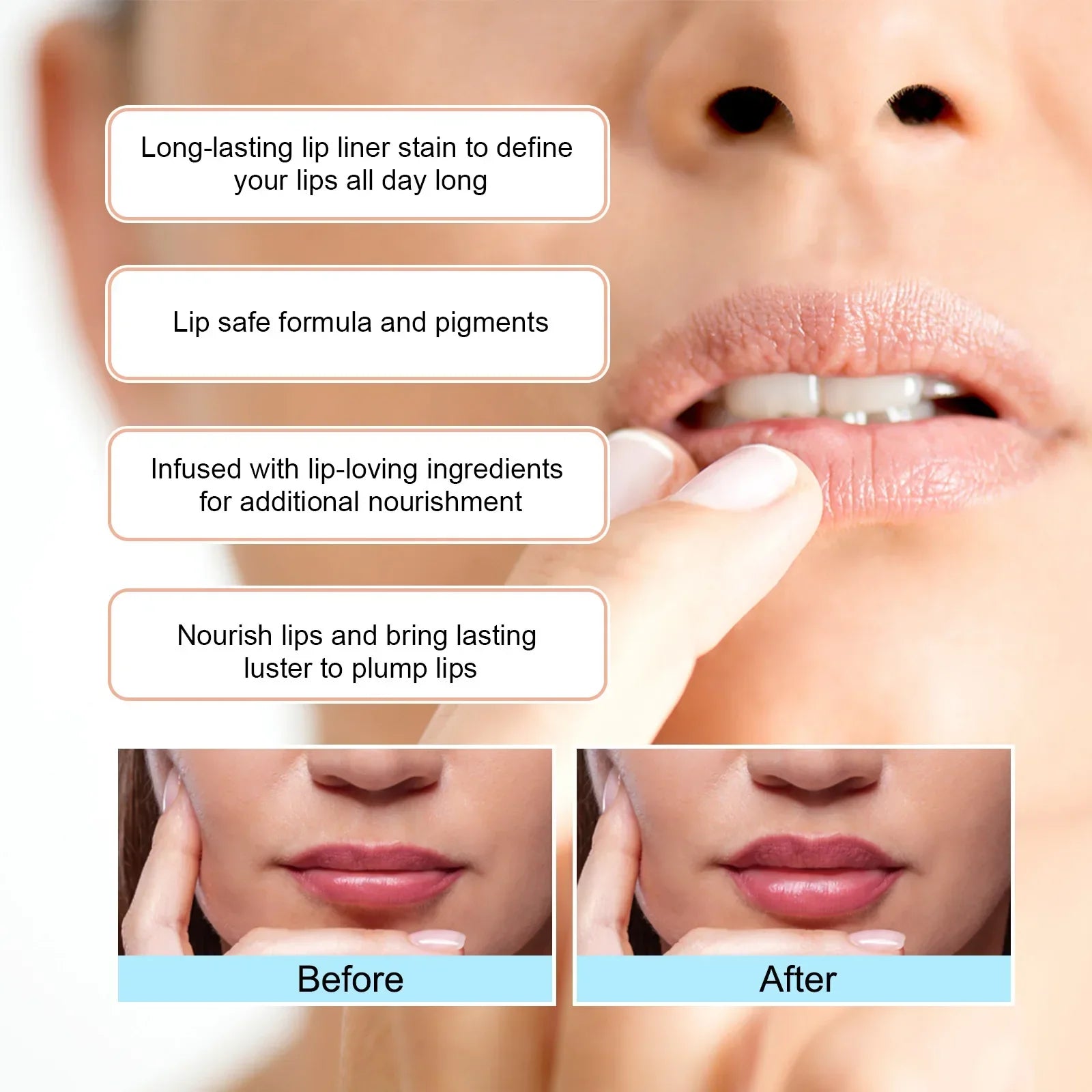 VelvetLips™ – Wasserfester matter Lippenkonturenstift