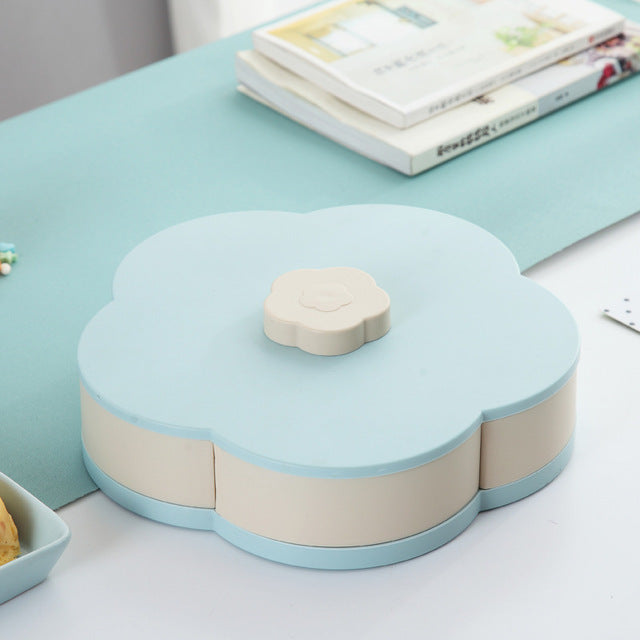 BloomTray™ – Drehbare Snackbox in Blumenform